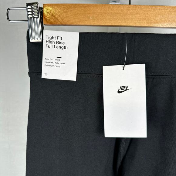 Nike Tight Fit High Rise Full Length Black Leggings NEW Ladies Size XS - Picture 3 of 6